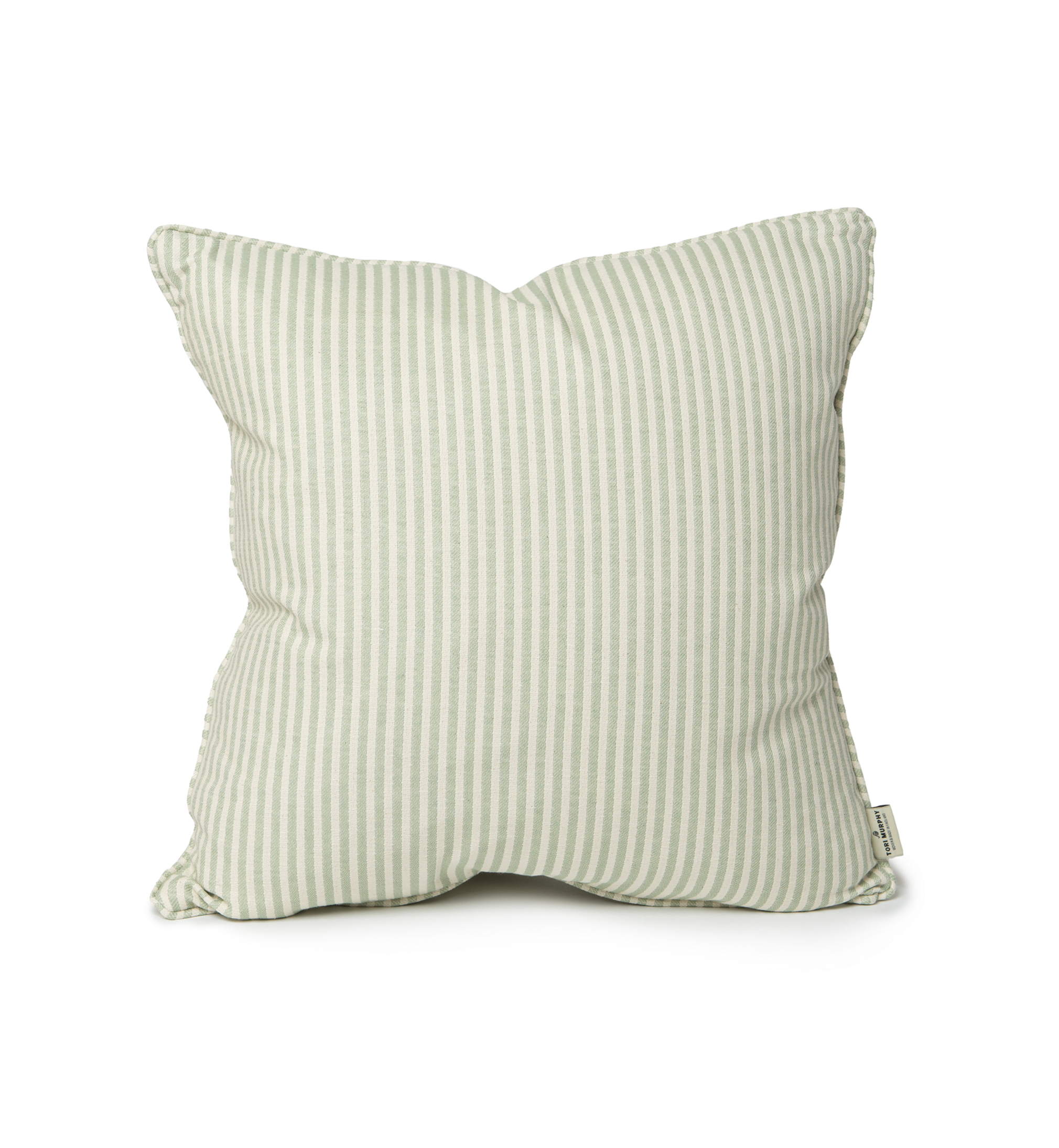 Harbour Stripe Piped Cushion Olive