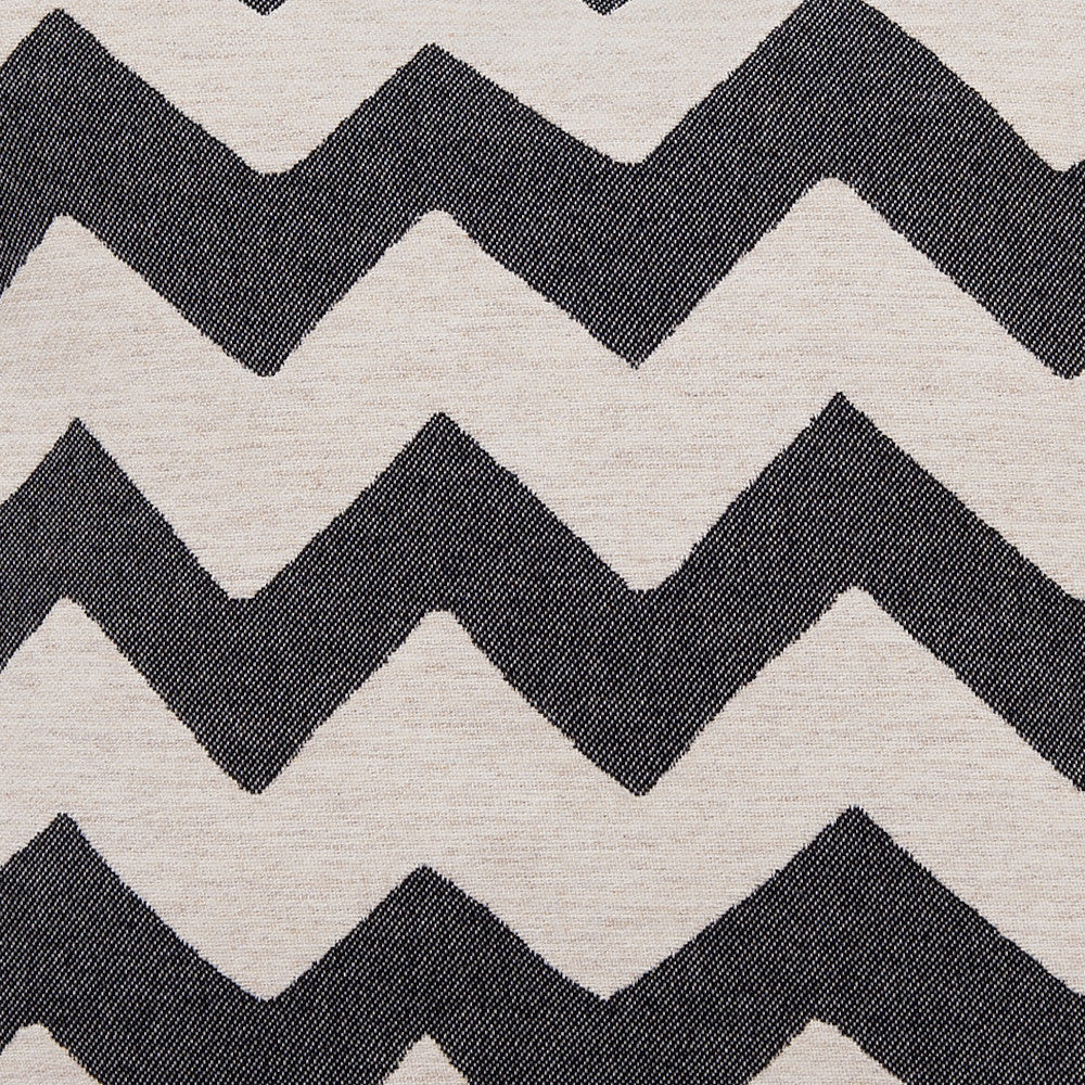 Chevy Merino Wool Fabric black and linen sample