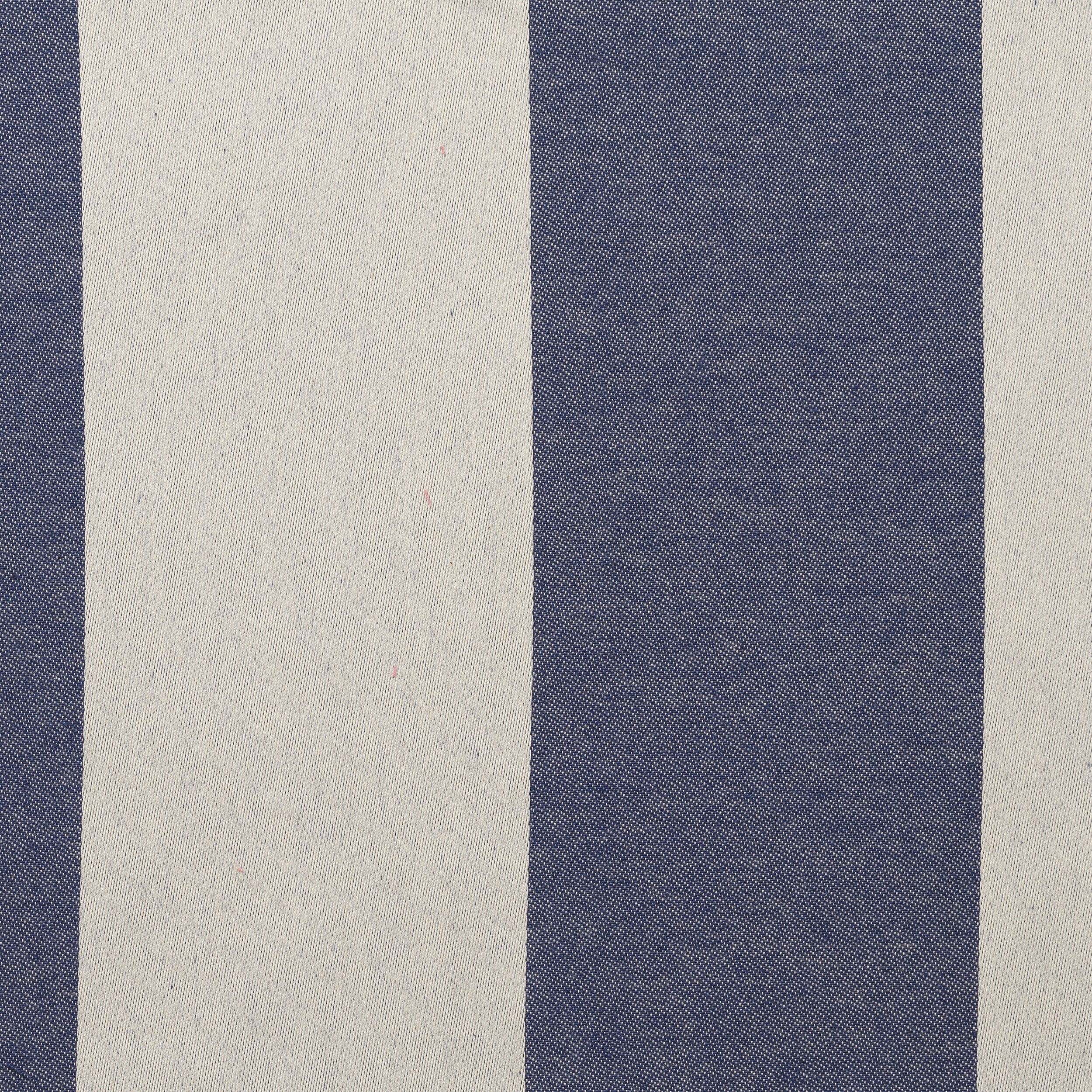 Sleeper Stripe Cotton Fabric Navy Sample