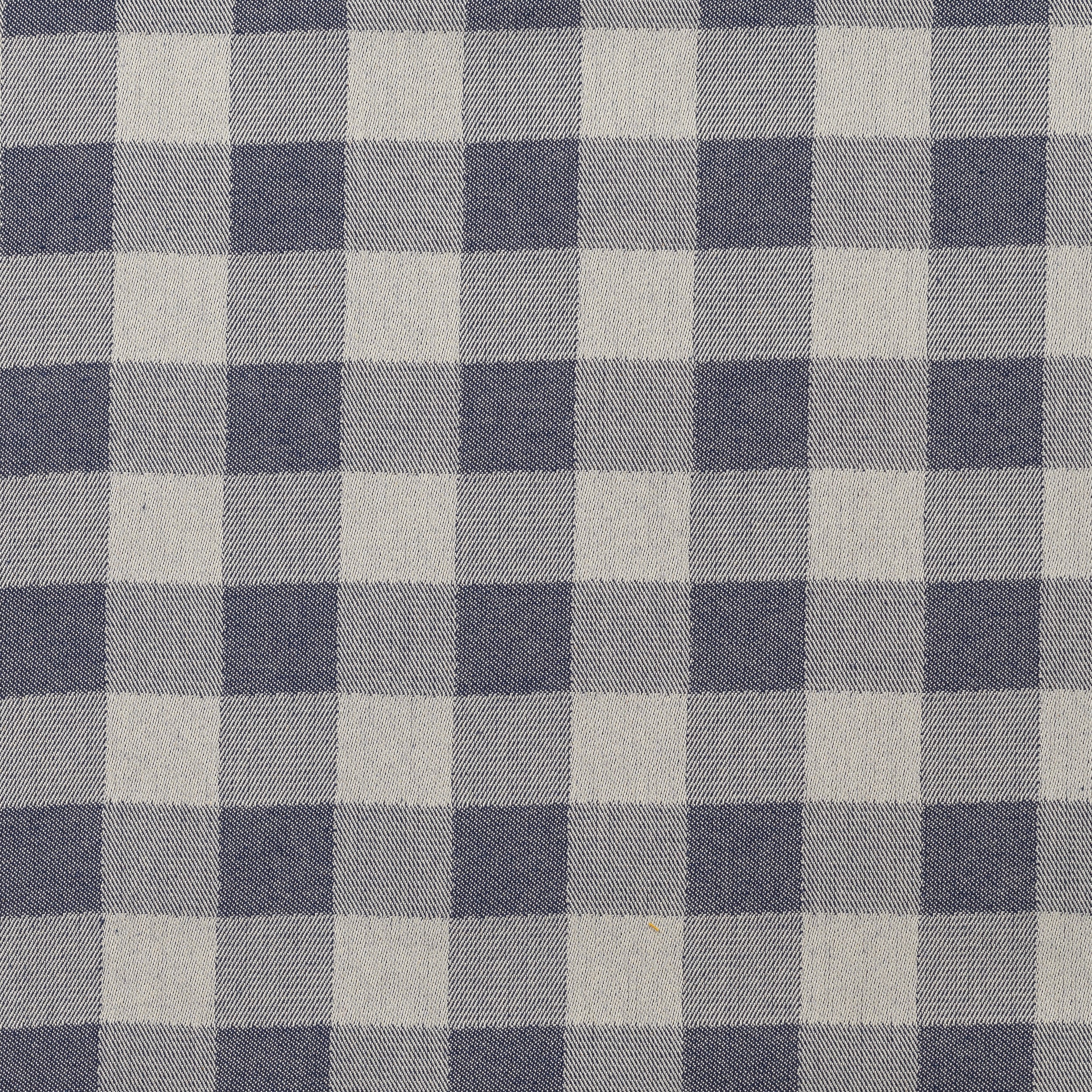 Woodhouse Check Cotton Fabric Navy sample