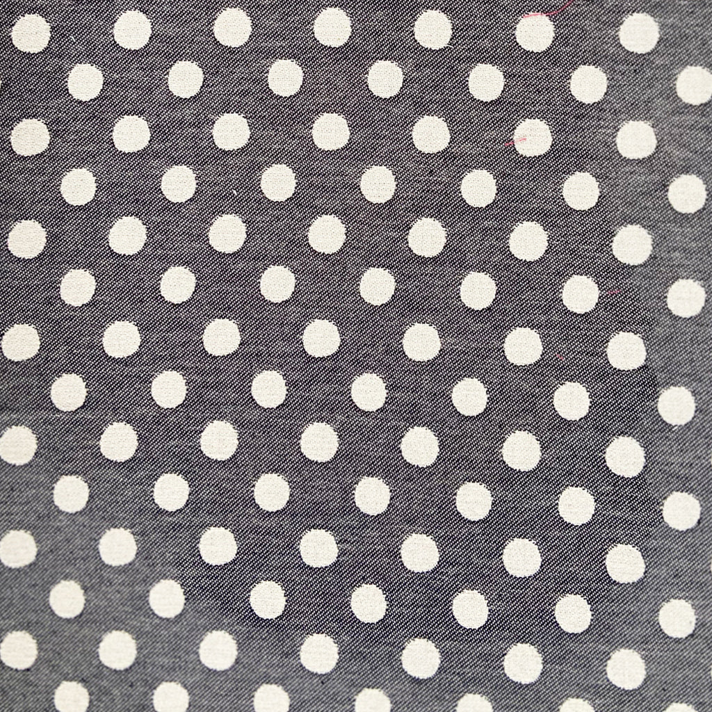 Dotty Spot Cotton Fabric Black sample