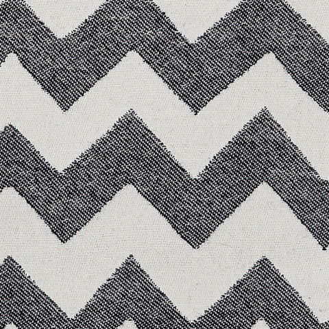 Chevy Cotton Fabric Black & Linen sample