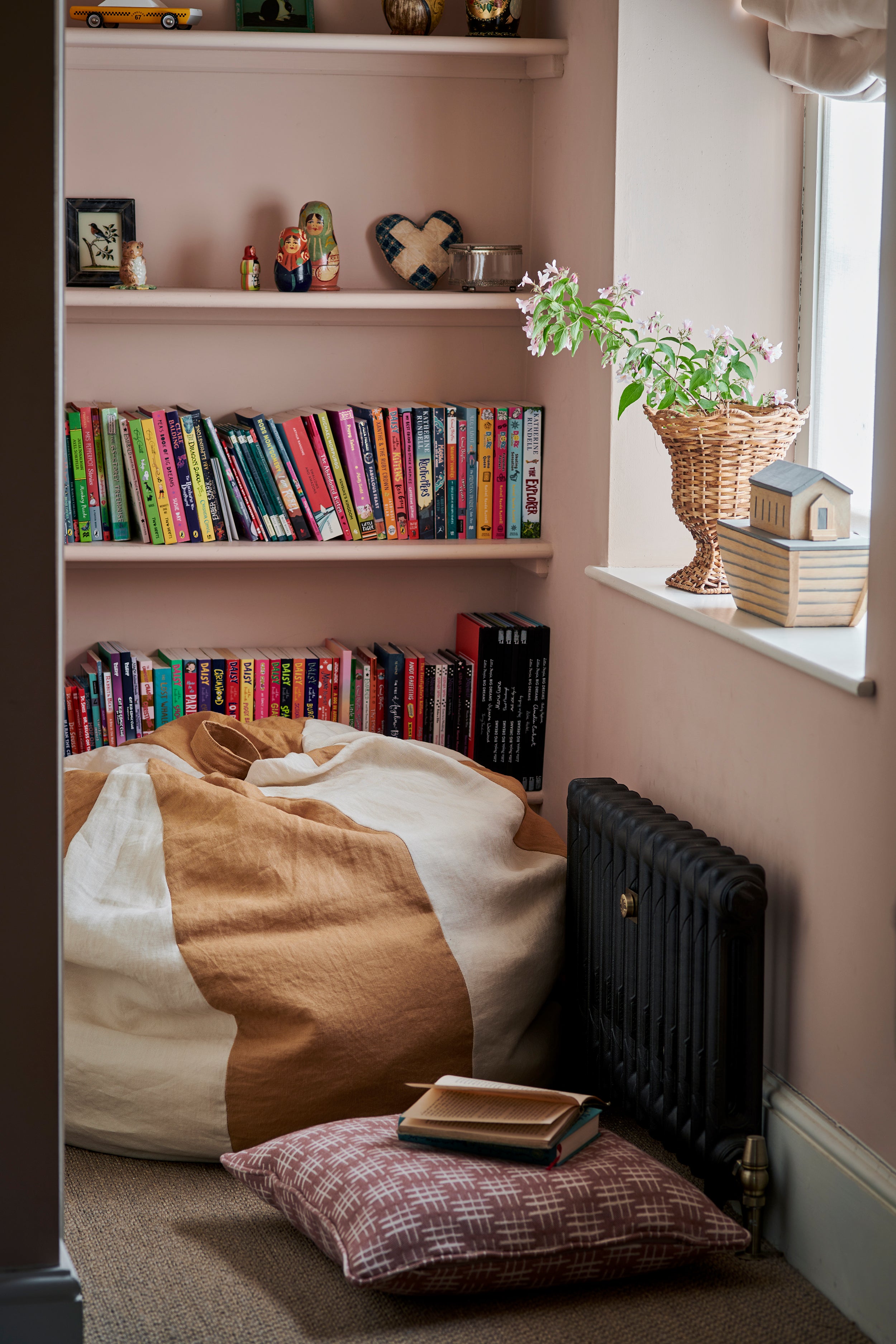 NEW Linen Bean Bag - Sand / Stone