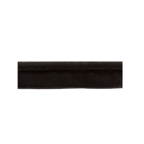 Velvet Piping Black Trim (by the metre)