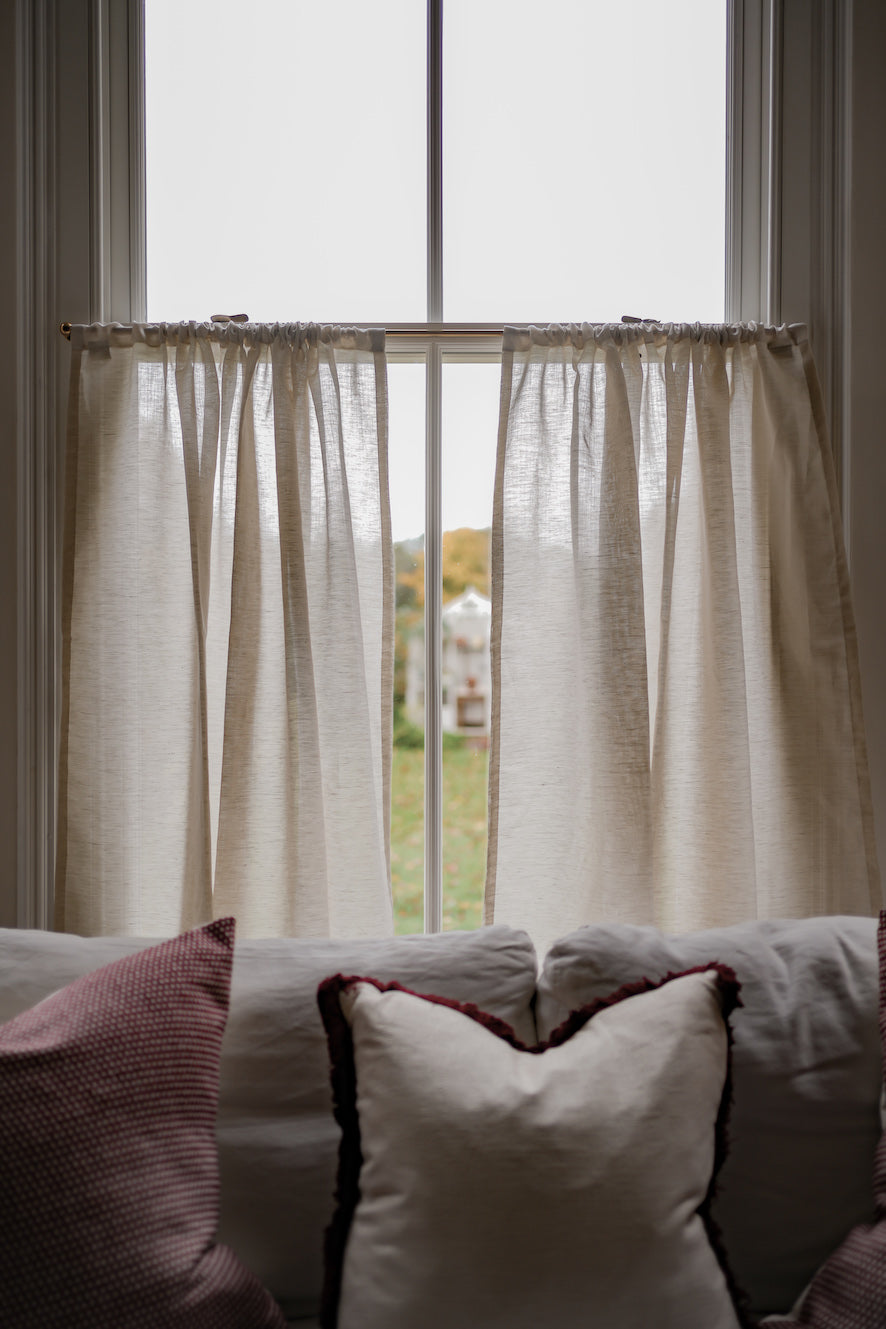 Sheer Curtain Linen and Wool Natural