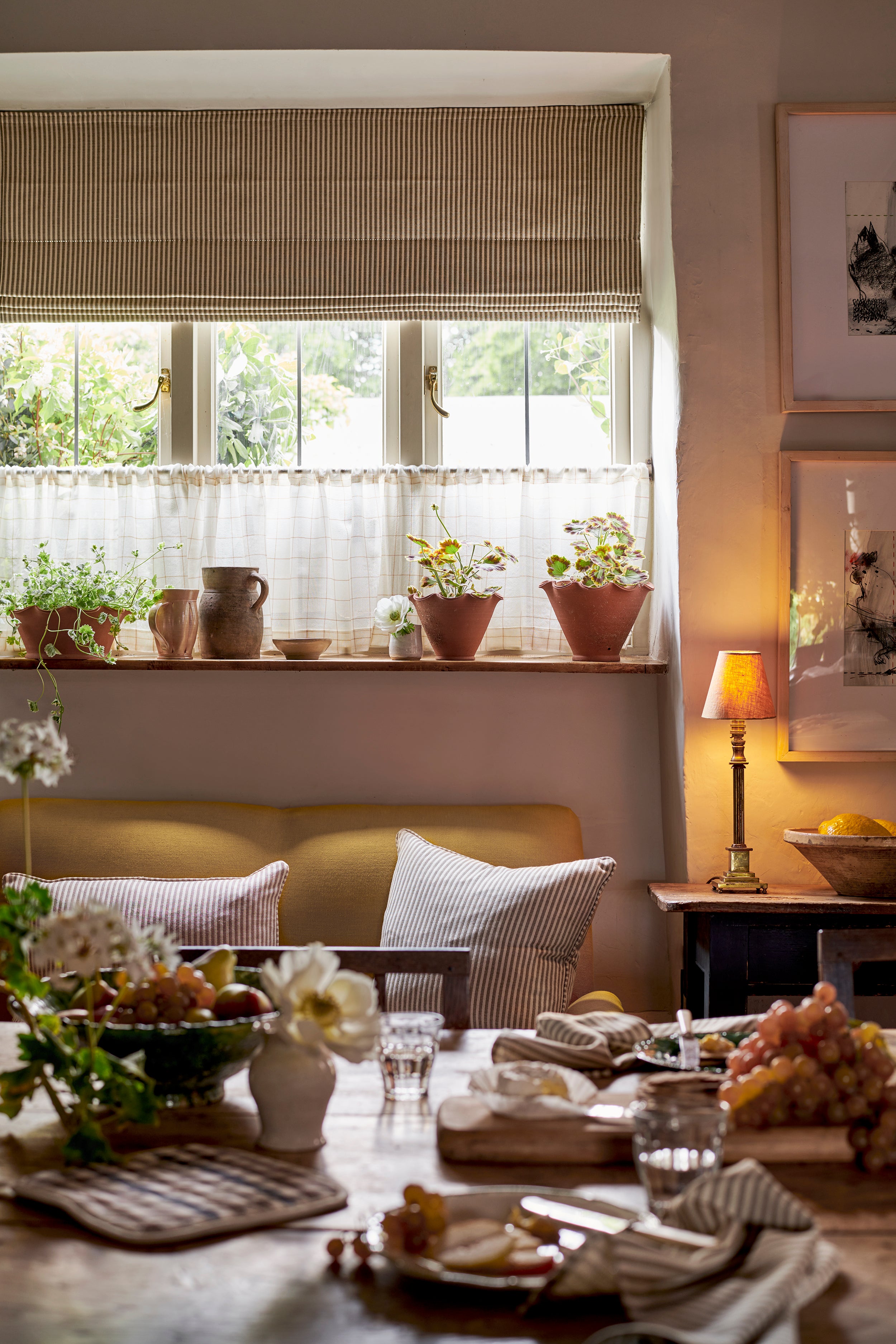 Blind Harbour Stripe Cotton Sage