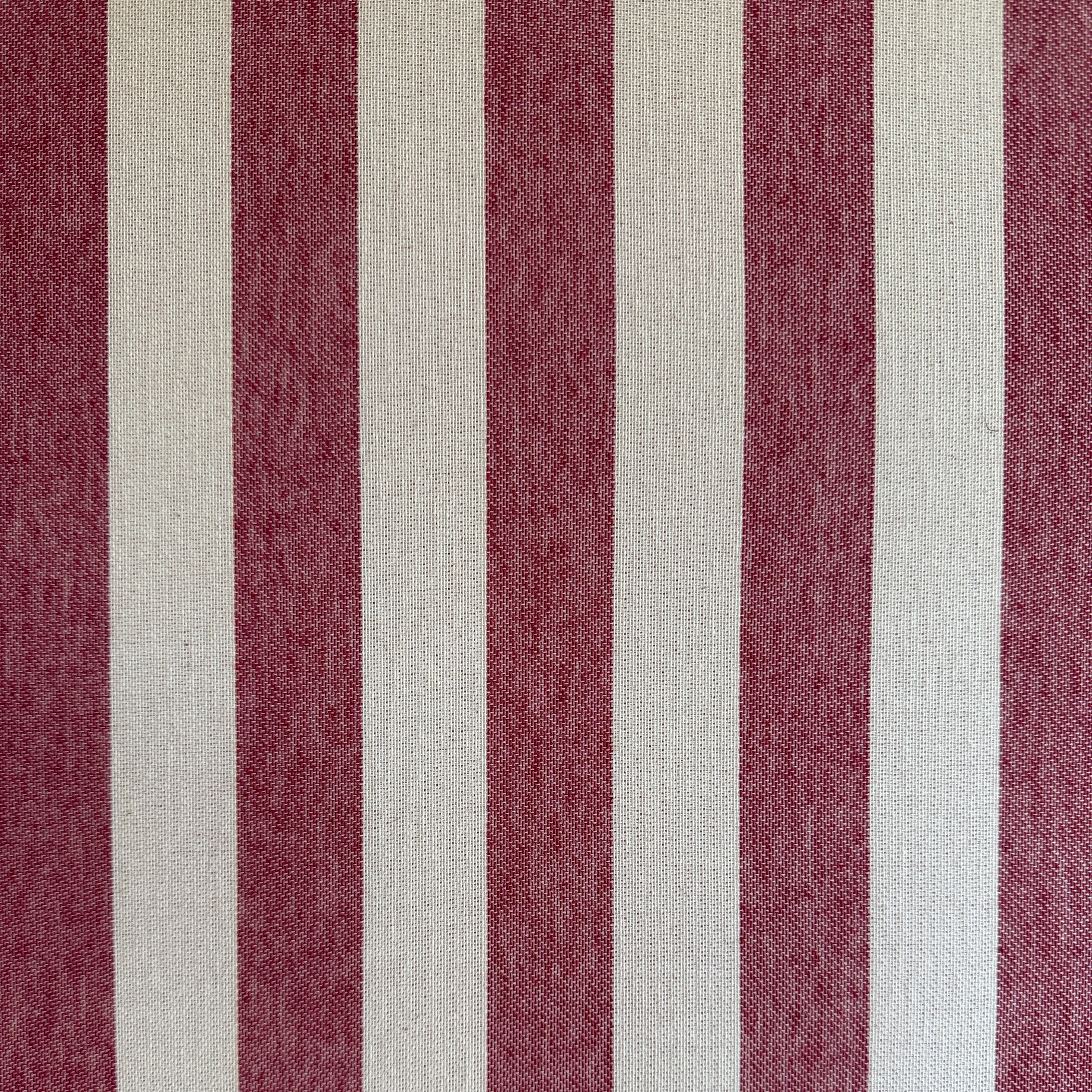 Long Island Stripe Fabric Claret Sample
