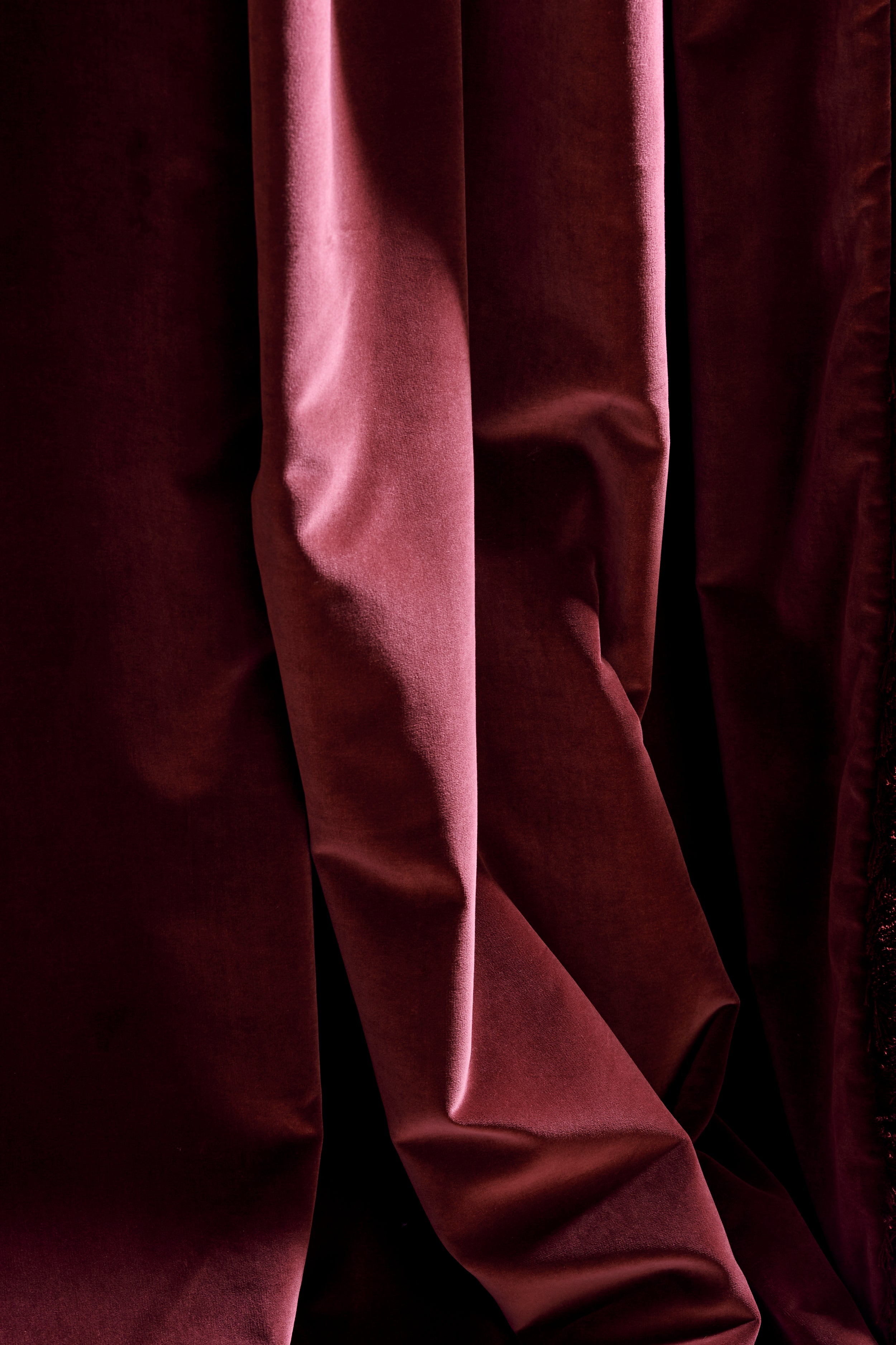 NEW Velvet Fabric Redwood