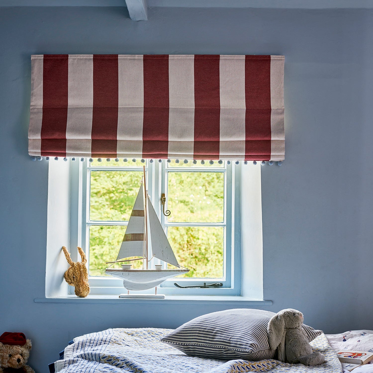 Blind Sleeper Stripe Cotton Claret