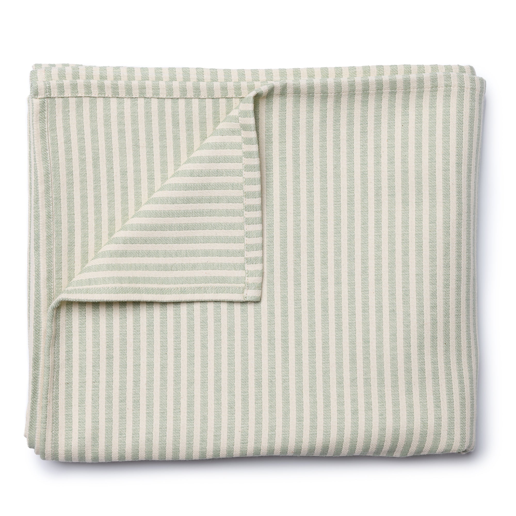 Harbour Stripe Large Tablecloth Olive