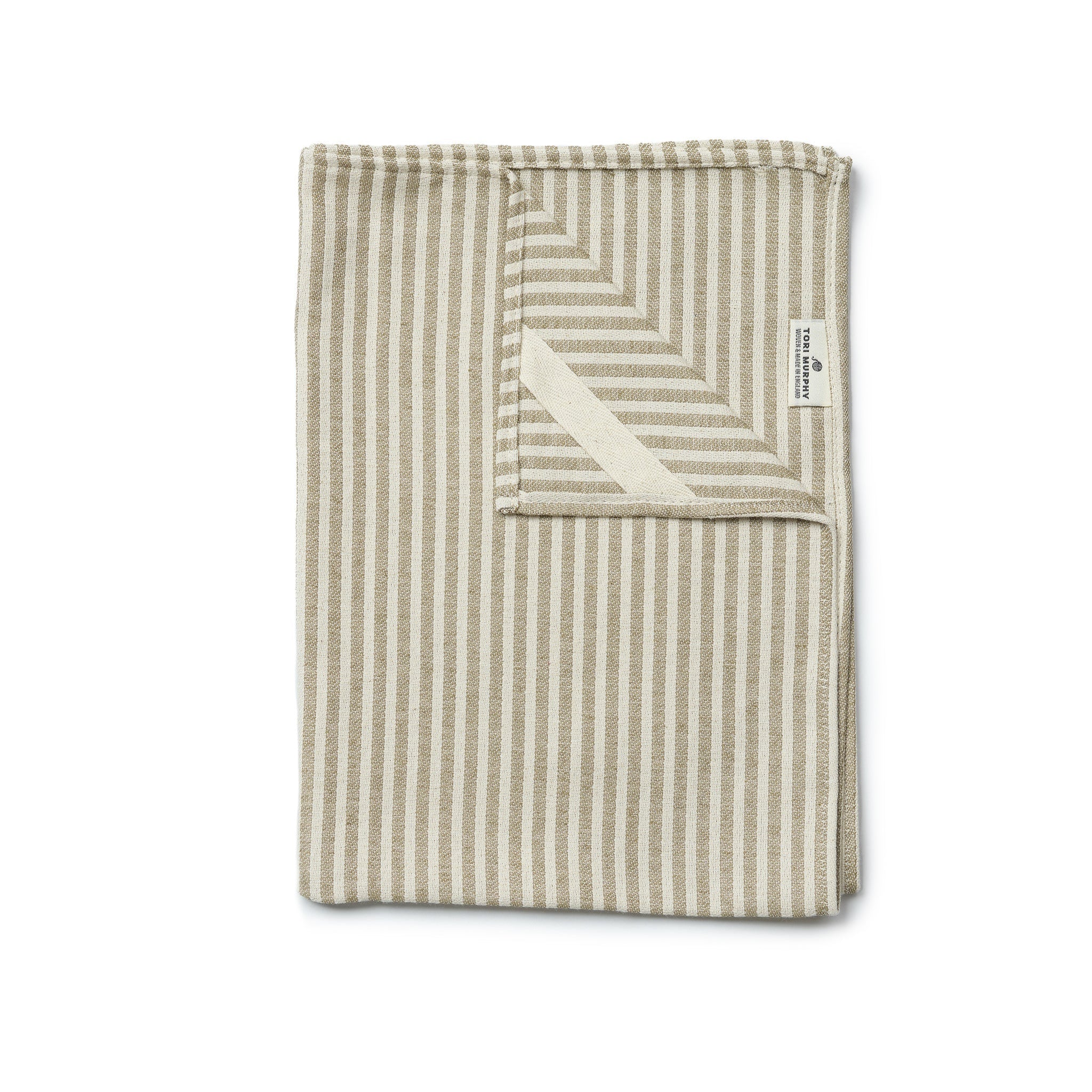 Harbour Stripe Tea Towel Sage