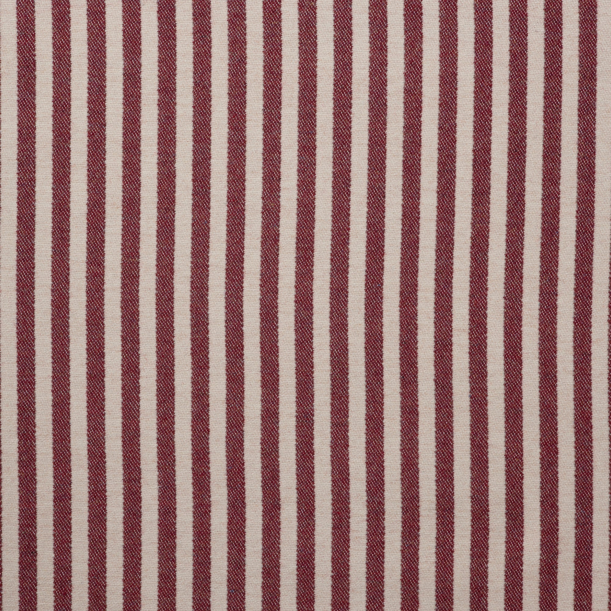 Harbour Stripe Merino Merino Wool Fabric Redwood