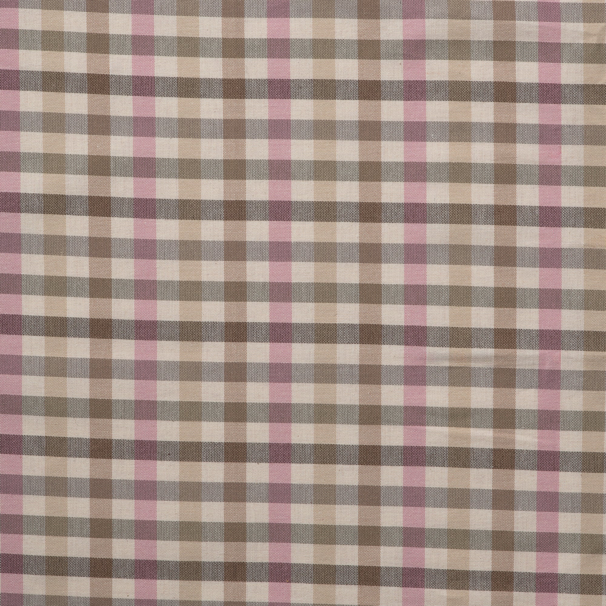 Blind Dresser Check Organic Cotton Dusky Pink