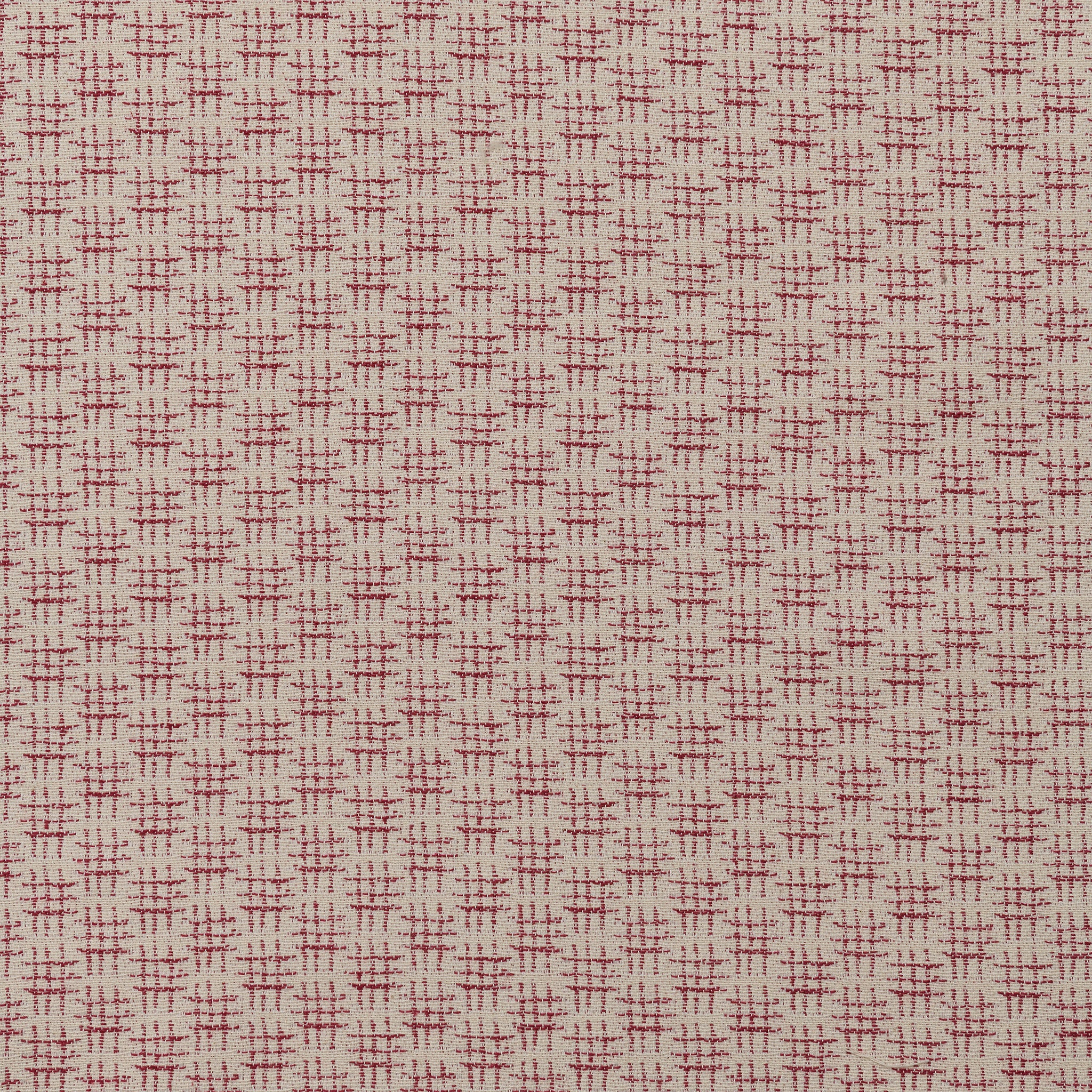 NEW Hat Trick Check Cotton Fabric Claret