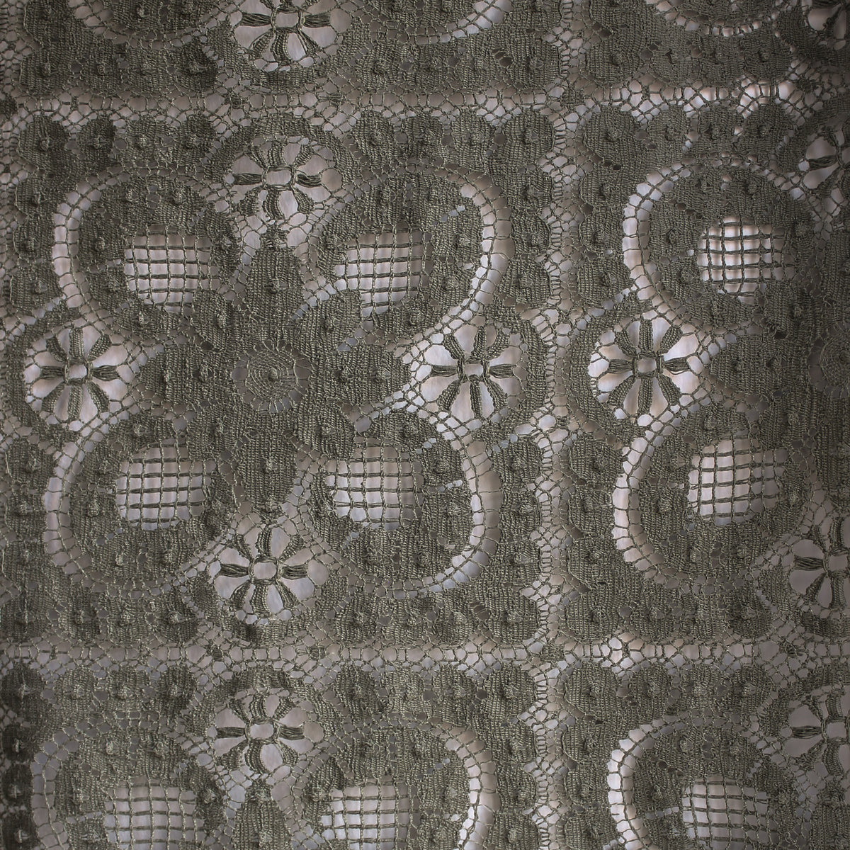 Newark Lace Fabric Sage Sample — Tori Murphy Ltd