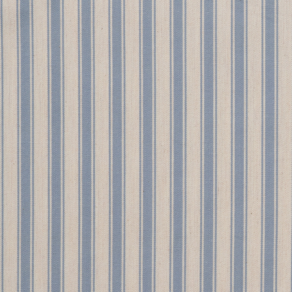 Curtain Tick Organic Cotton Mid Blue