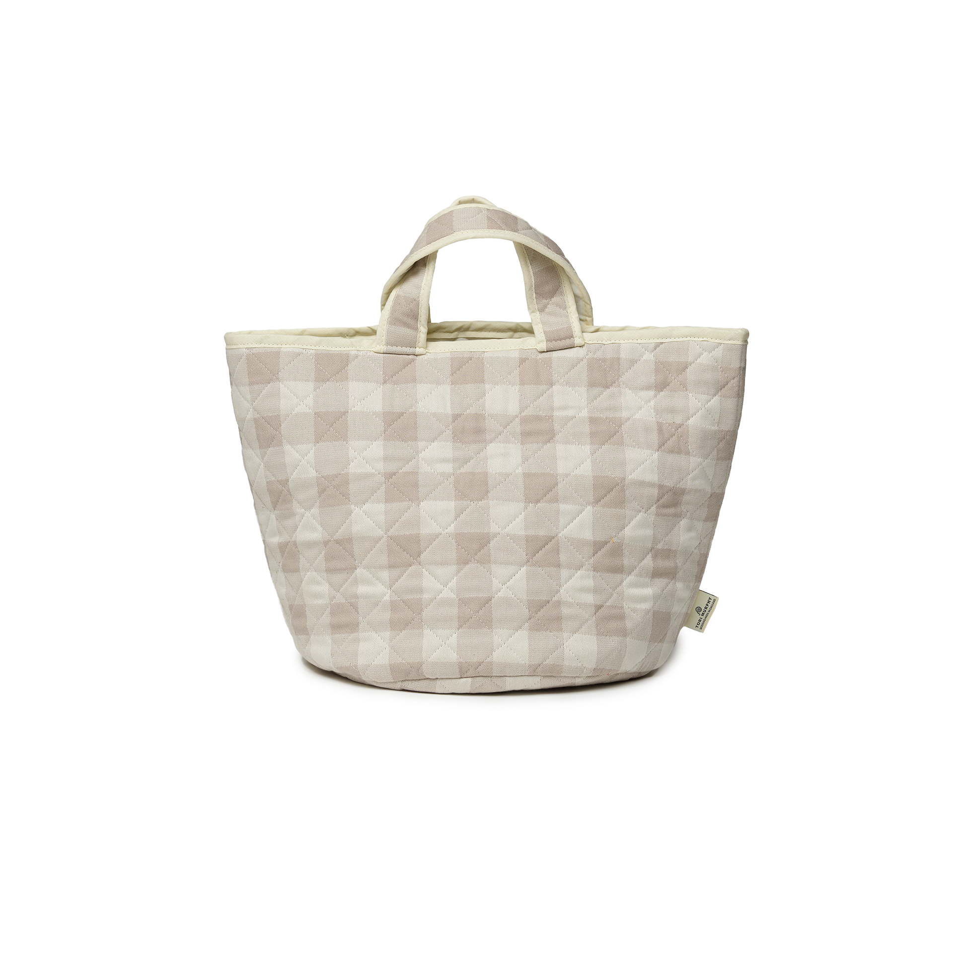 Woodhouse Check Storage Basket Fawn