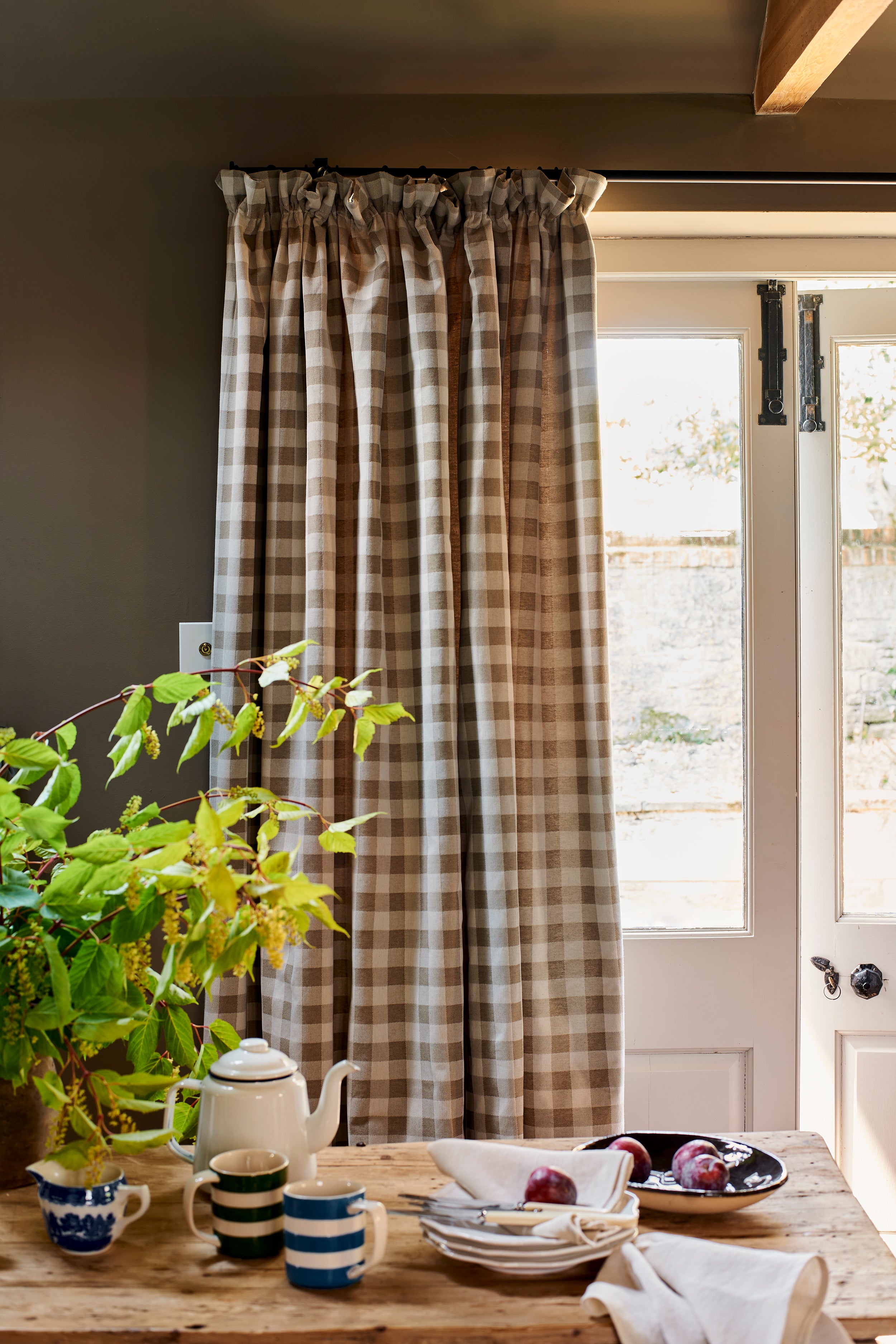 NEW Woodhouse Check Cotton Fabric Sage