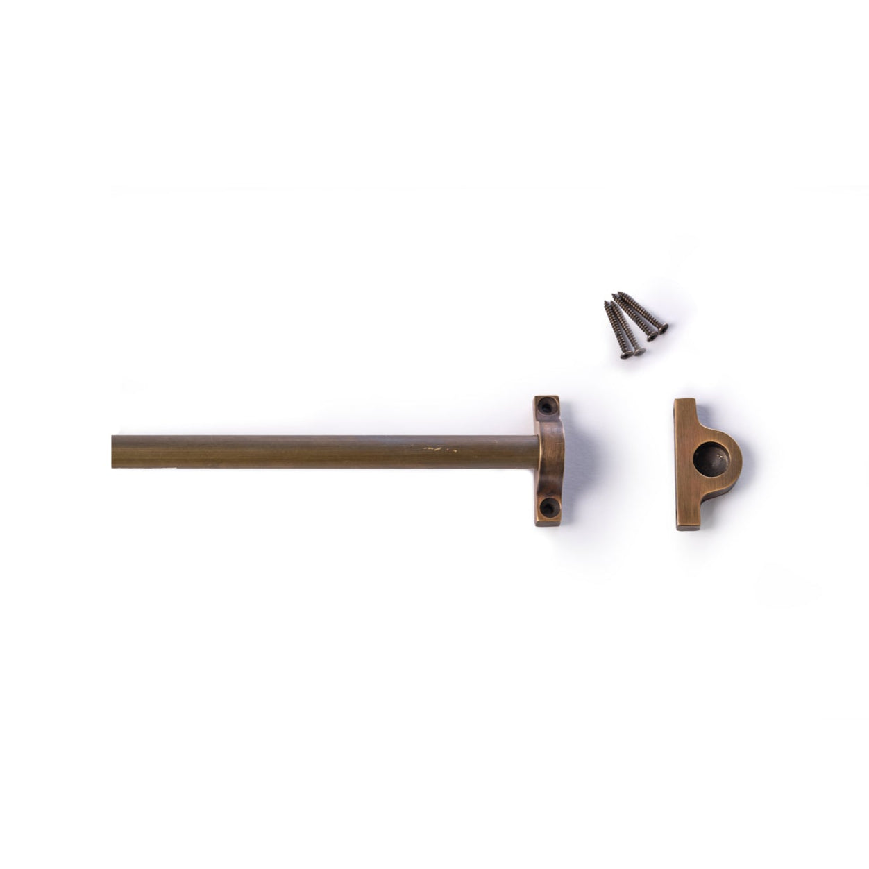 NEW Made To Measure 13mm Antique Brass Cafe Rod With Standard Brackets