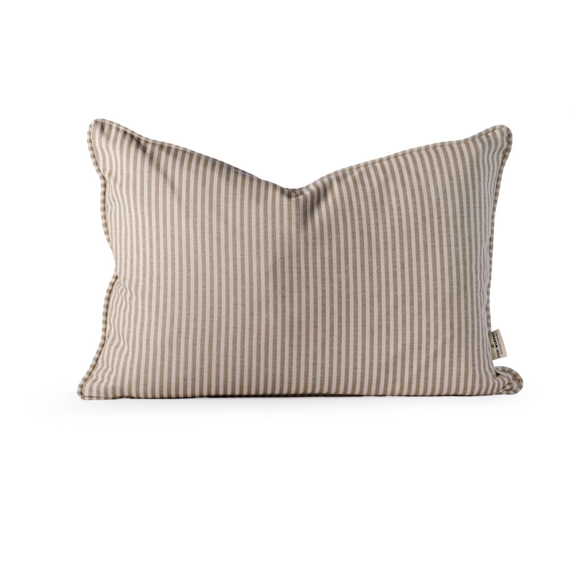 NEW Harbour Stripe Cotton Piped Cushion Blush 60cmx40cm