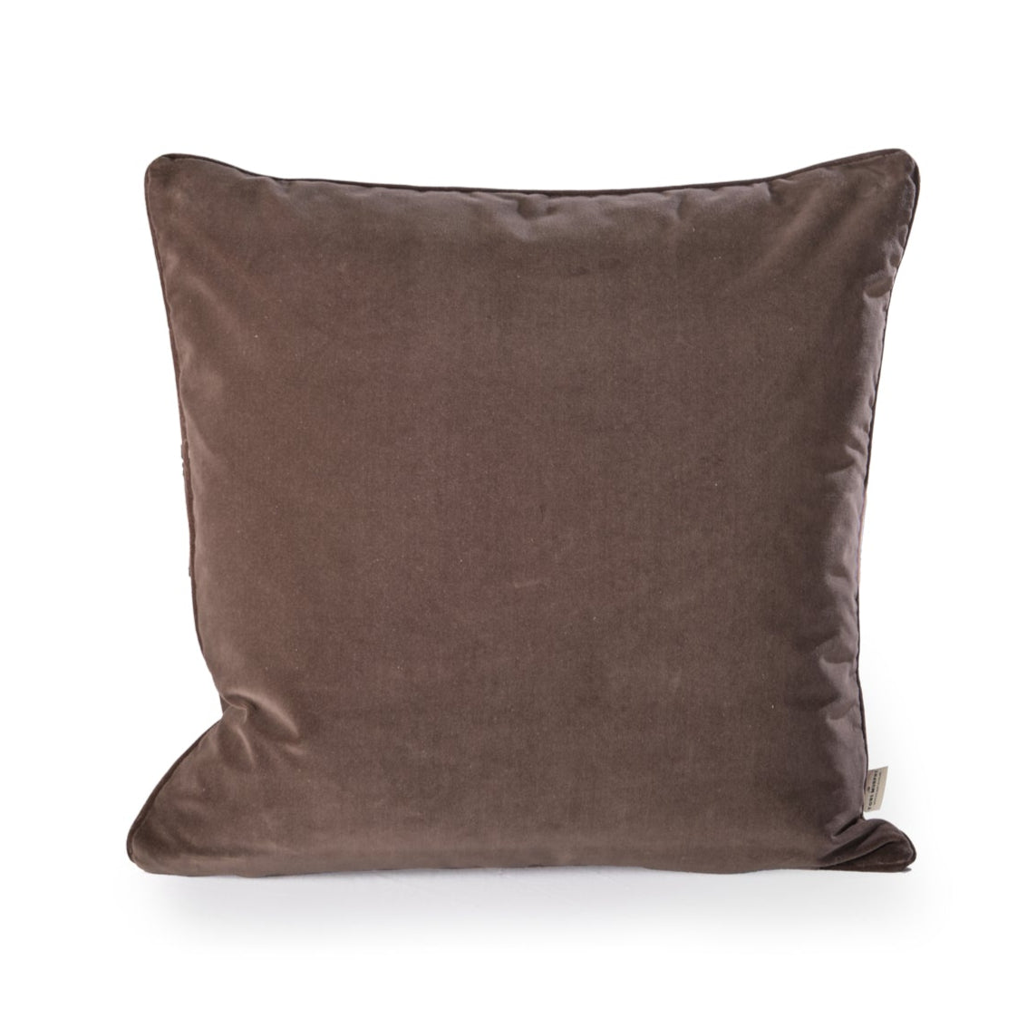 NEW Velvet Chestnut Piped Cushion 60cmx60cm