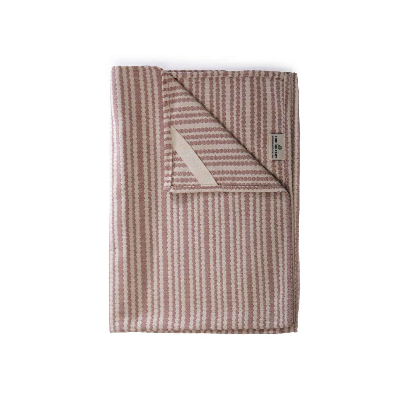 NEW Pippy Scallop Stripe Tea Towel Blush