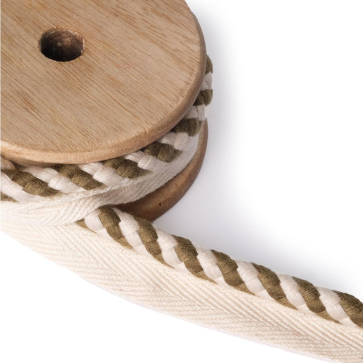 Braided Rope Trim Sage (by the metre)