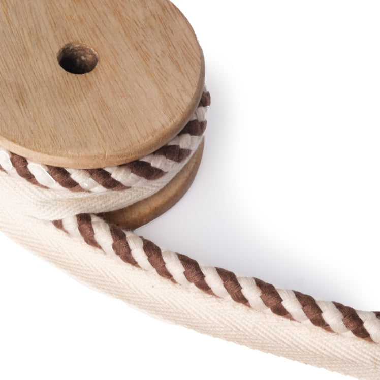 Braided Rope Trim Chestnut (by the metre)