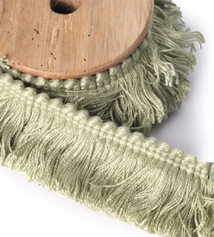 NEW Fringe Trim Olive (by the metre)