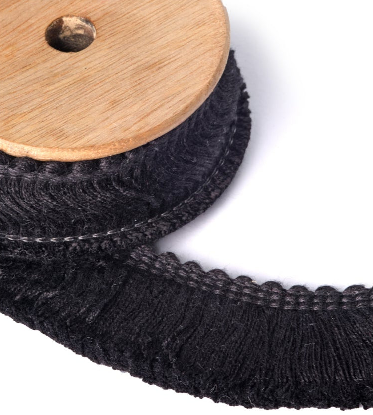 NEW Fringe Trim Black (by the metre)