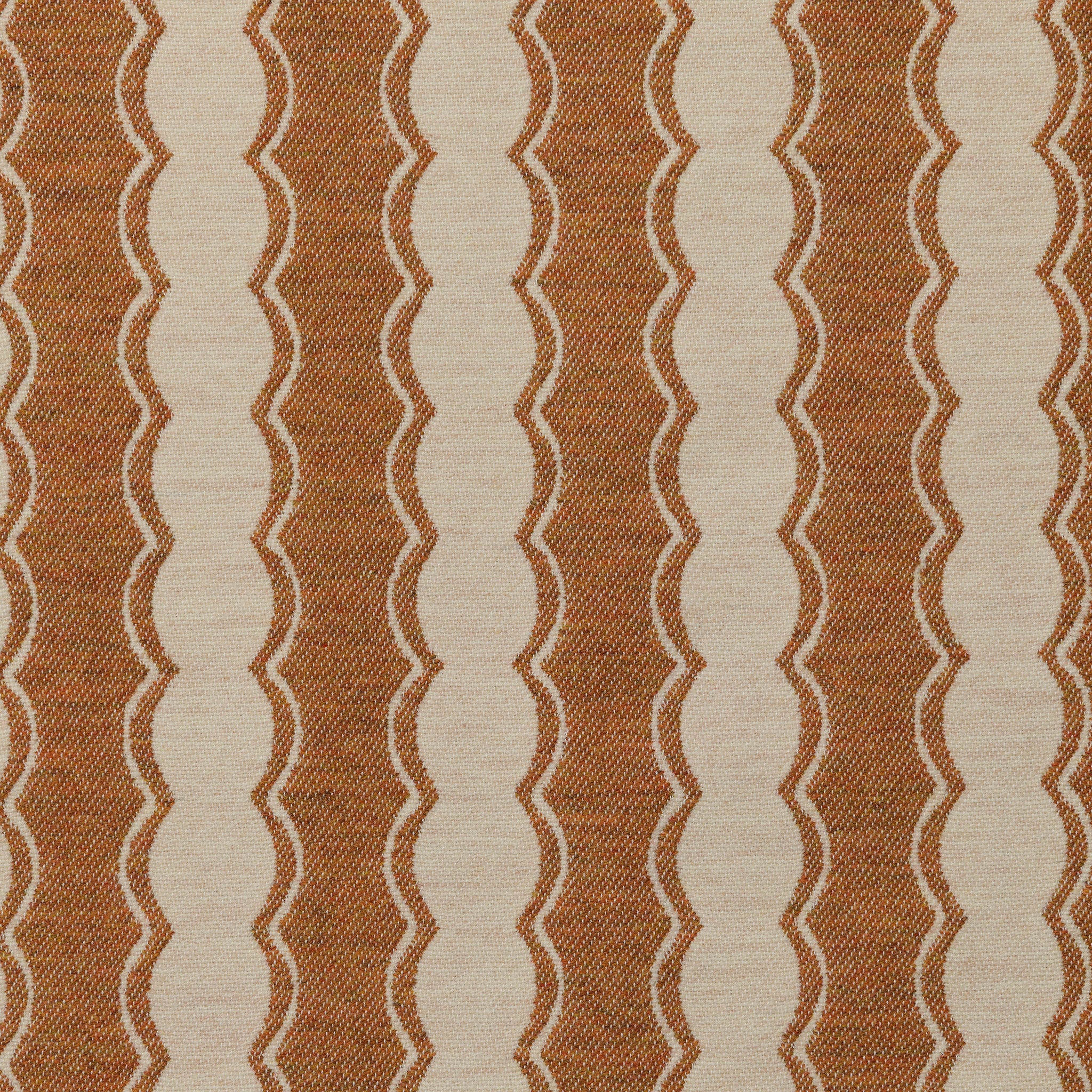 NEW Cinched Stripe Wool Fabric Caramel