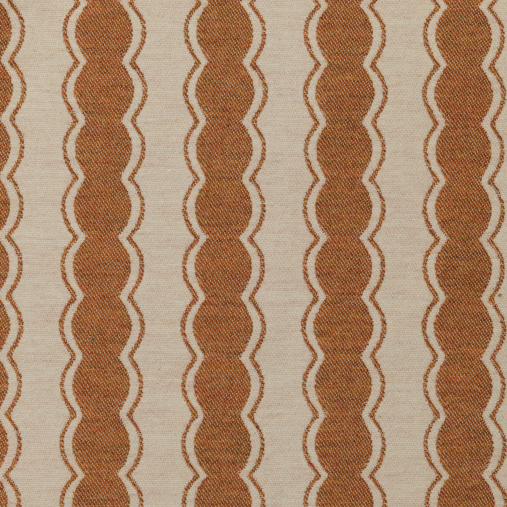 NEW Cinched Stripe Wool Fabric Caramel
