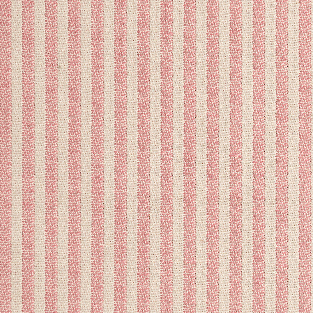 Harbour Stripe Cotton Fabric Rose