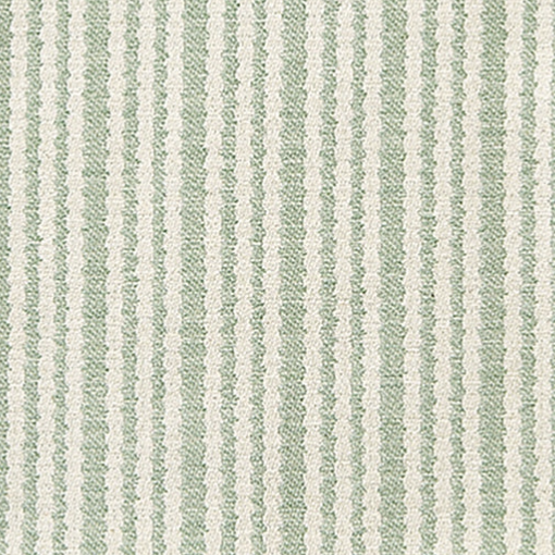 Curtain Scallop Stripe Cotton Olive