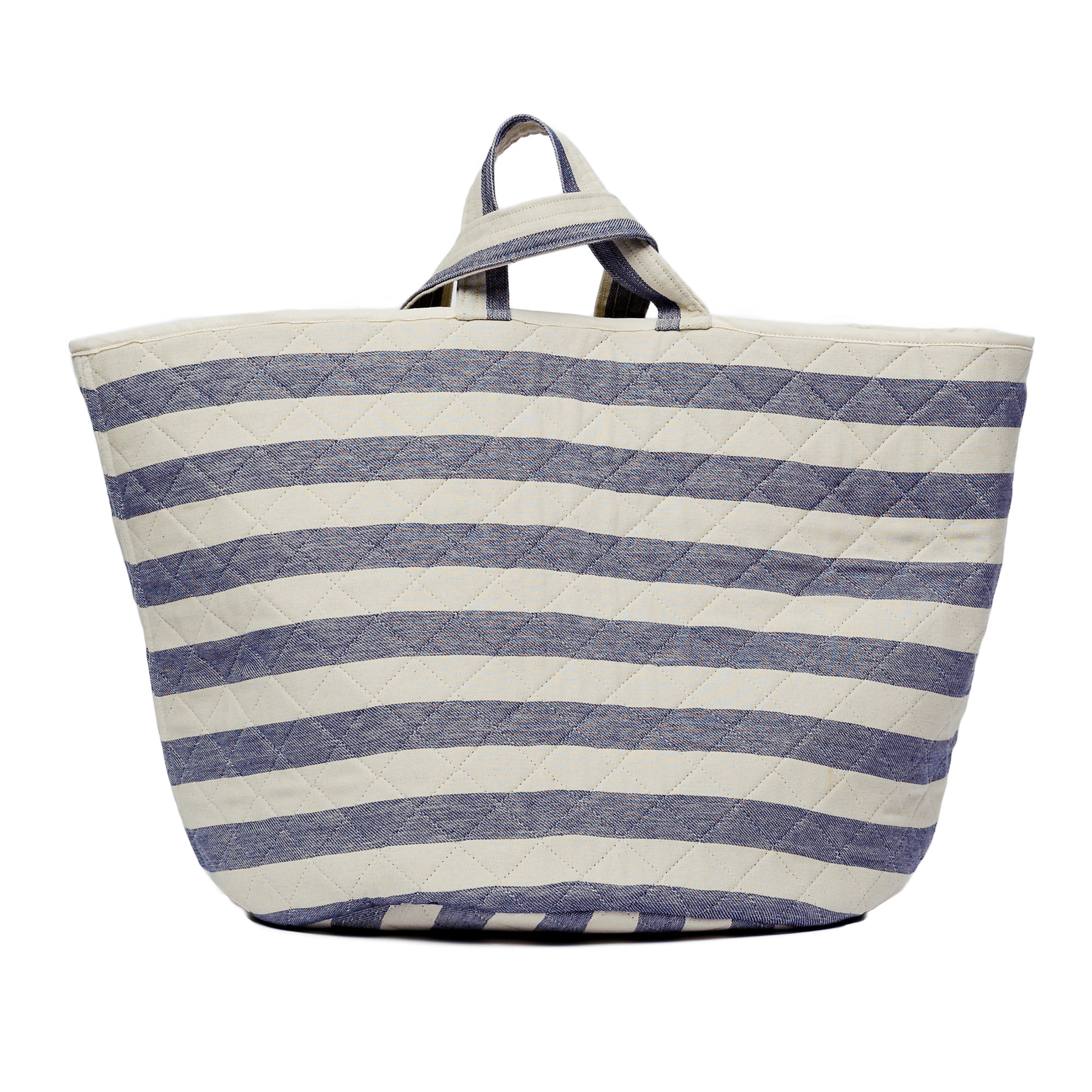 Fastnet Stripe Storage Basket Navy