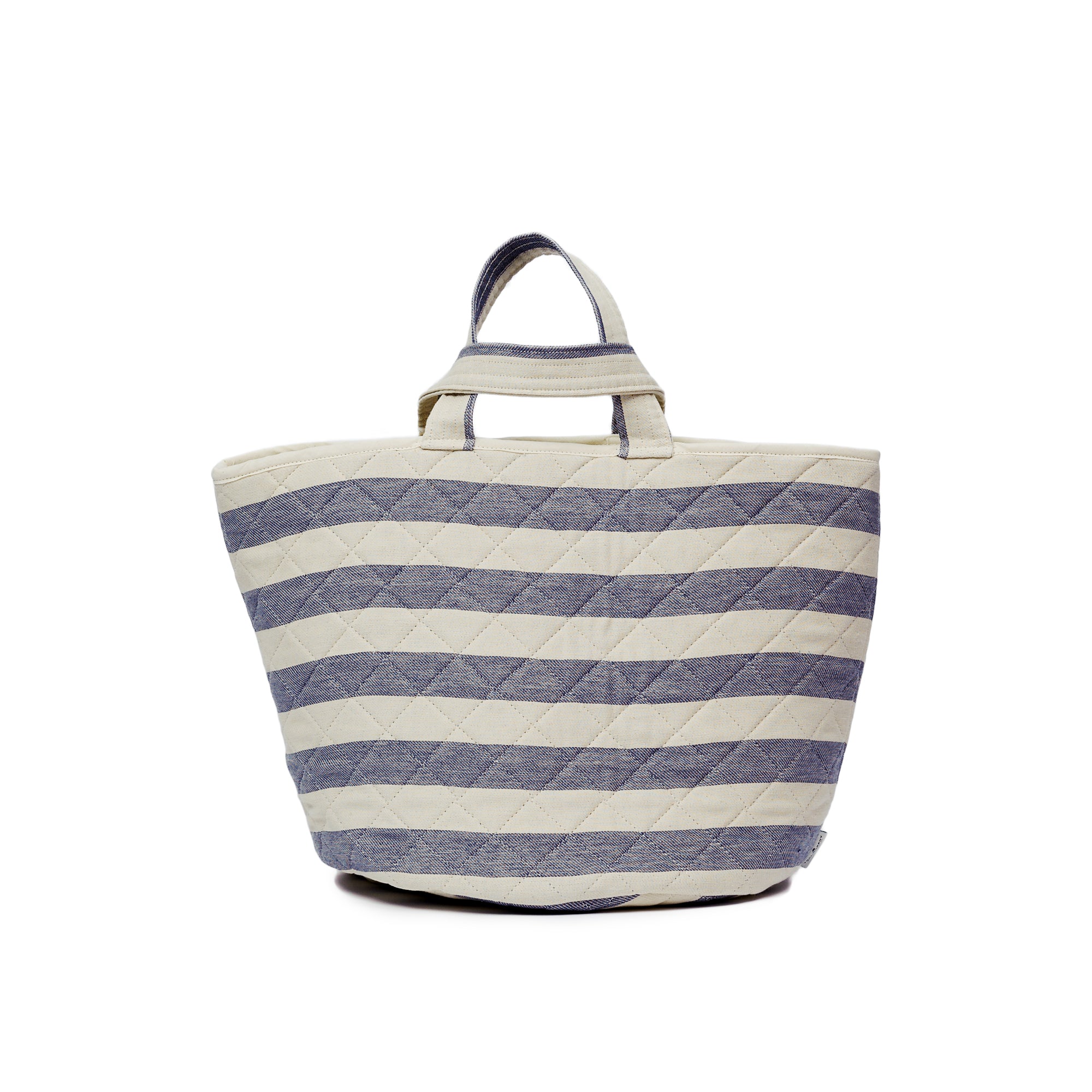 Fastnet Stripe Storage Basket Navy