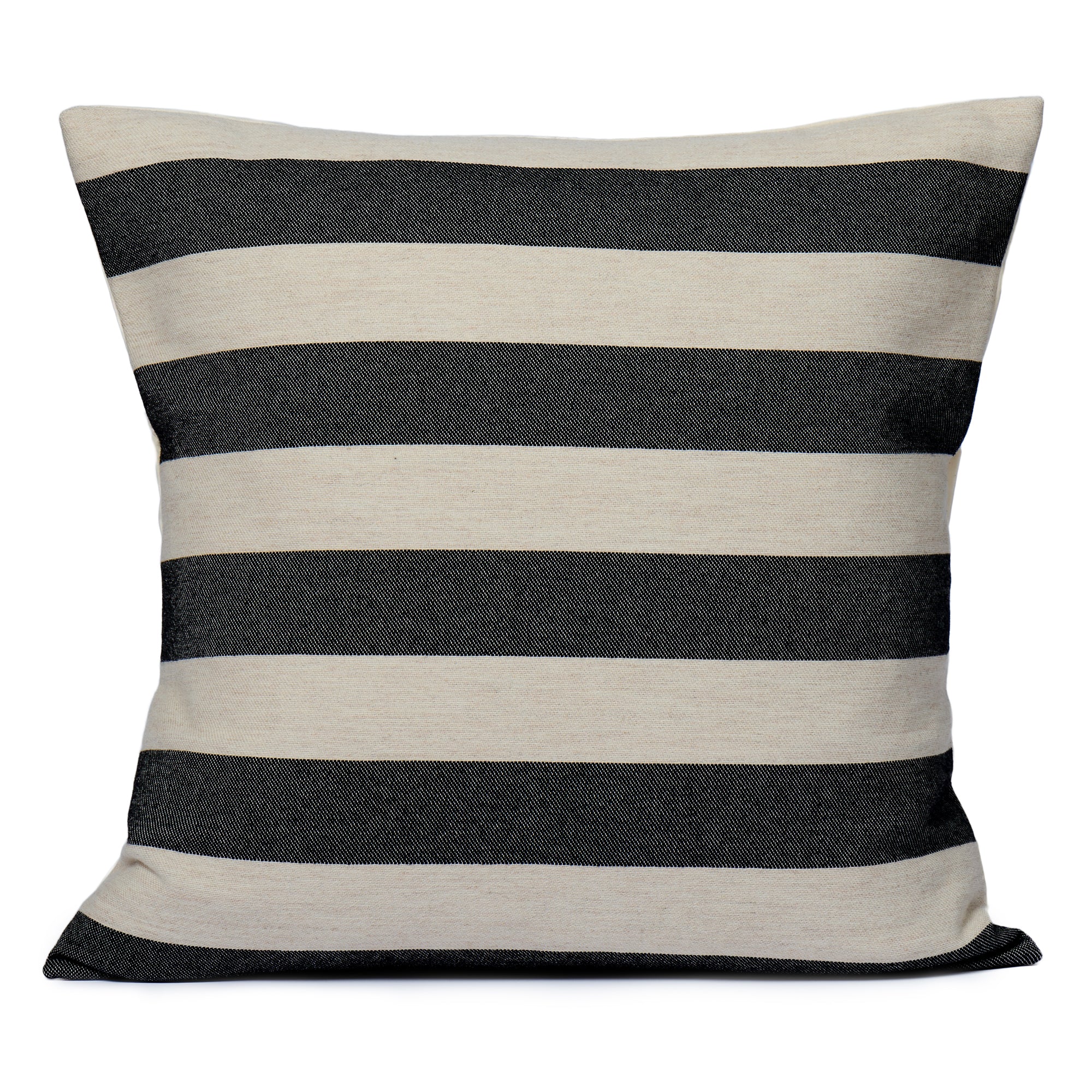 Fastnet Stripe Cushion Black