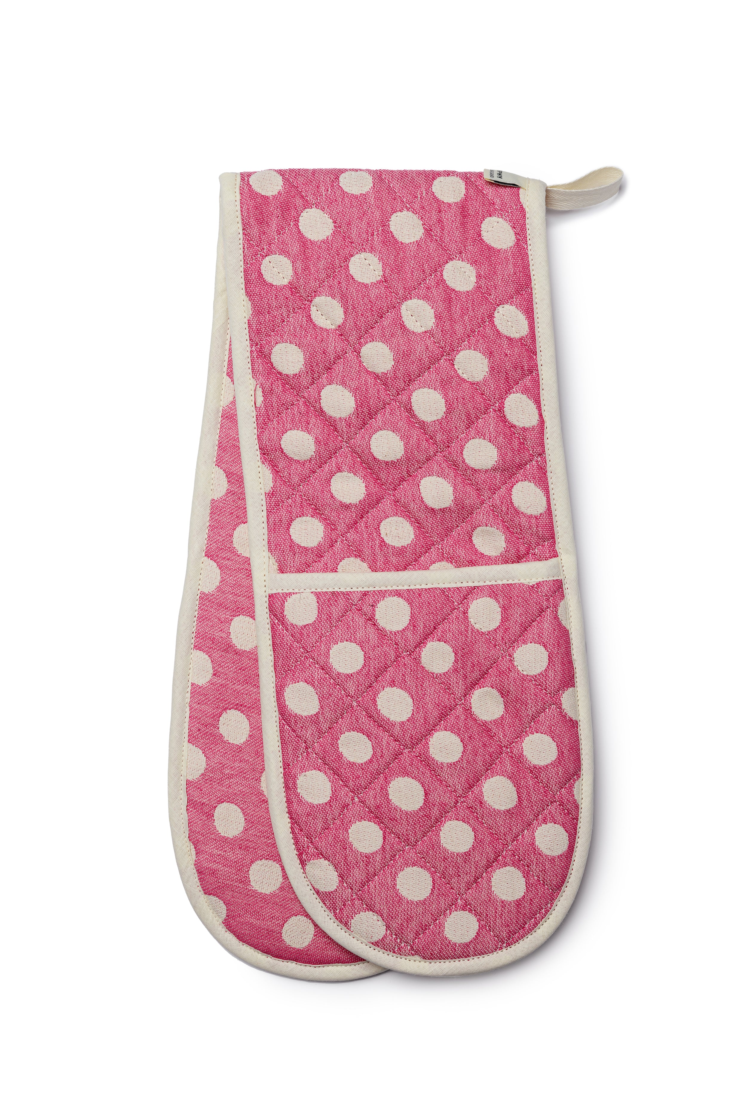 Dotty Spot Double Oven Glove Radish