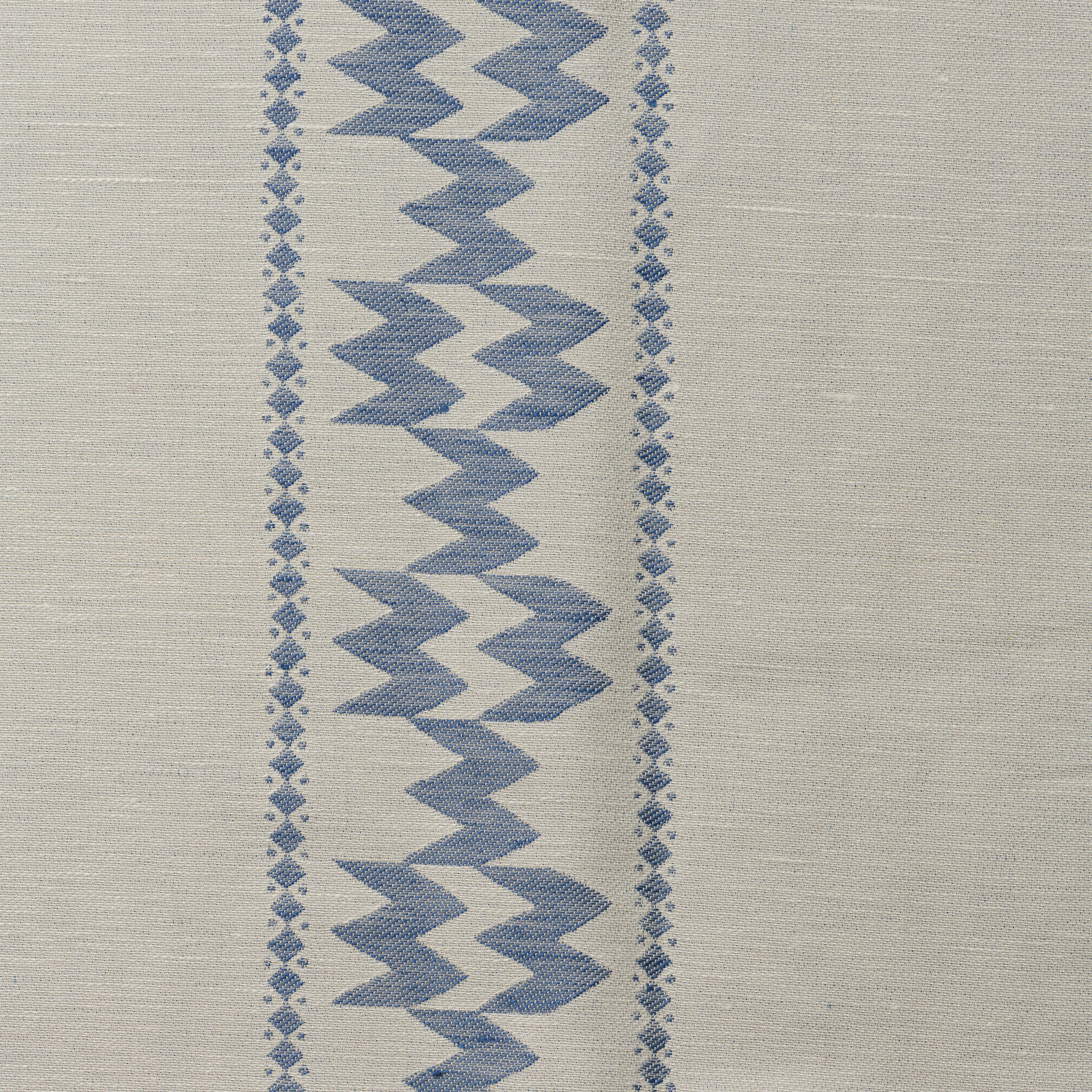 Joy of Print X Tori Murphy Zig Zag Stripe Cotton Fabric Indigo Sample