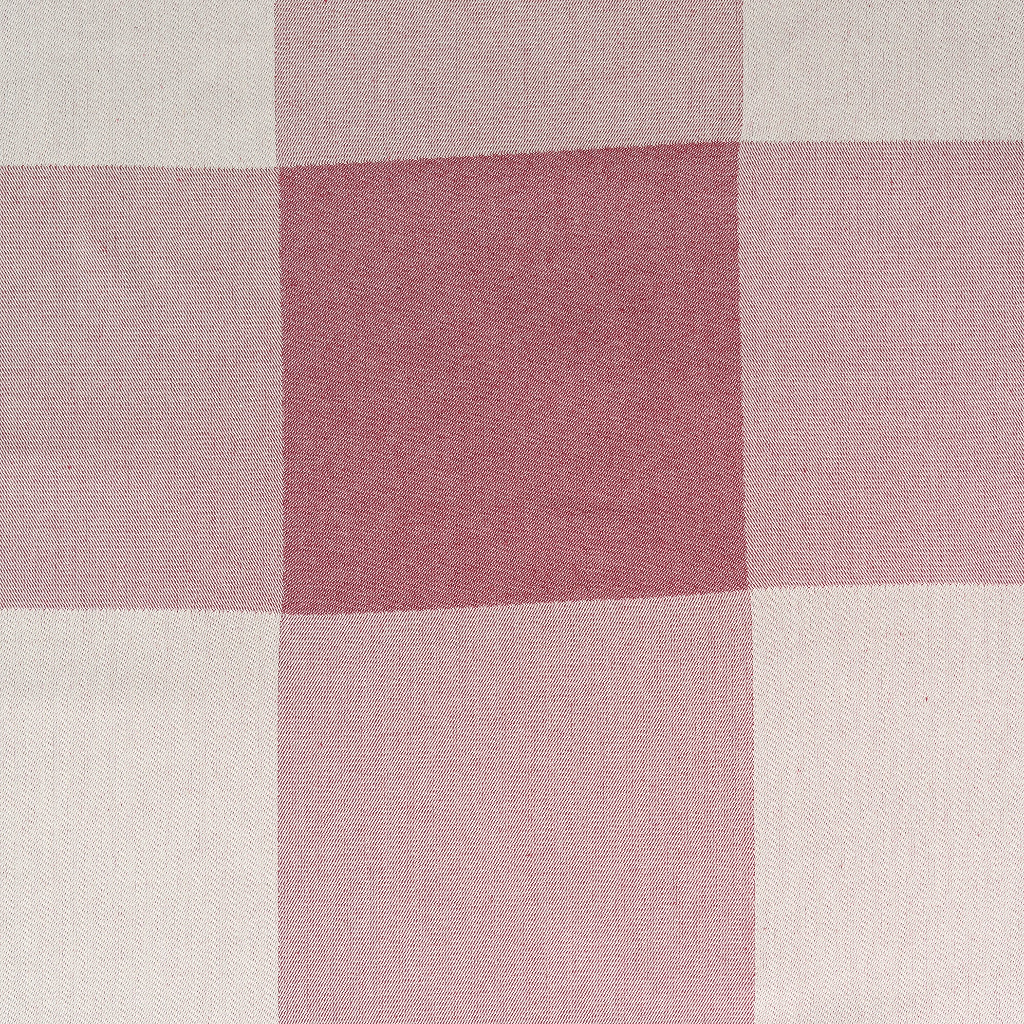 Large Woodhouse Check Cotton Fabric Claret