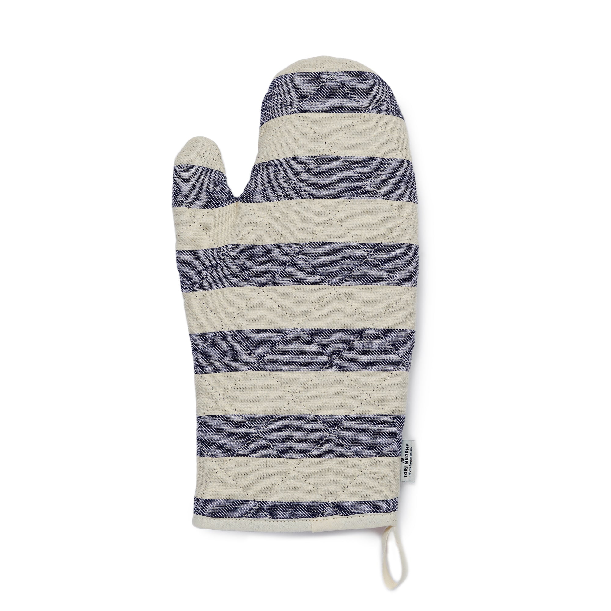 Fastnet Stripe Oven Glove Navy