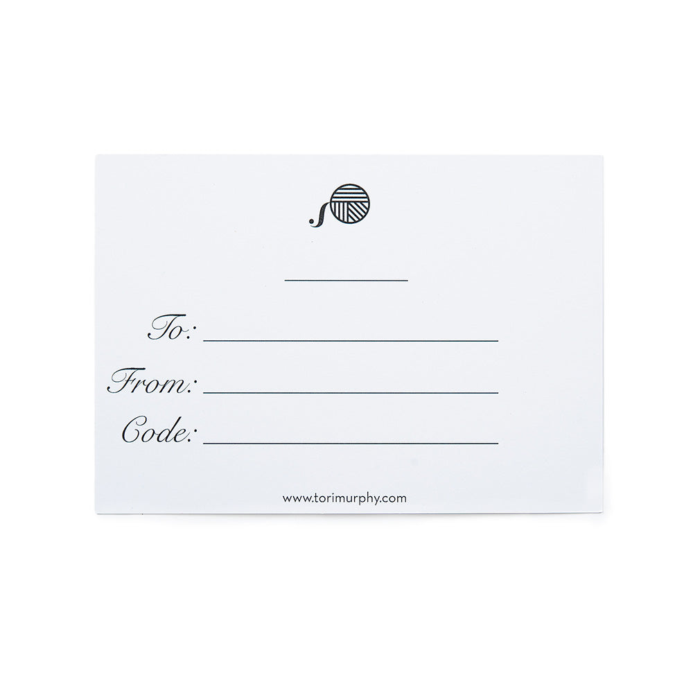 Tori Murphy Gift Card