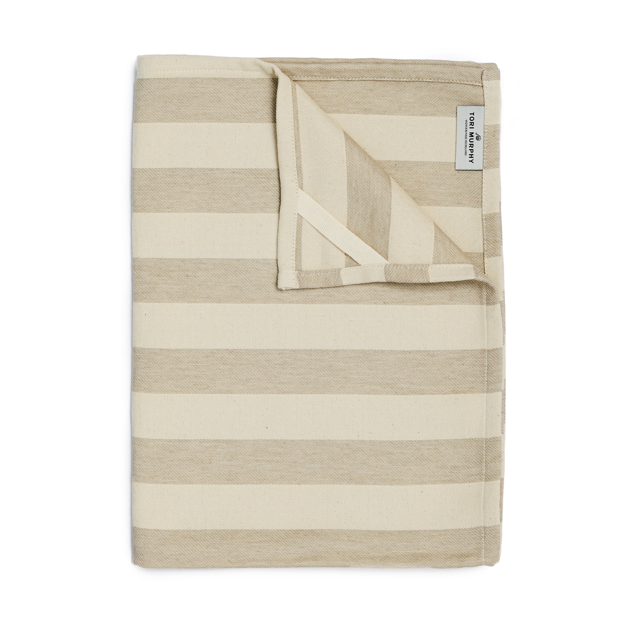 Fastnet Stripe Tea Towel Fawn