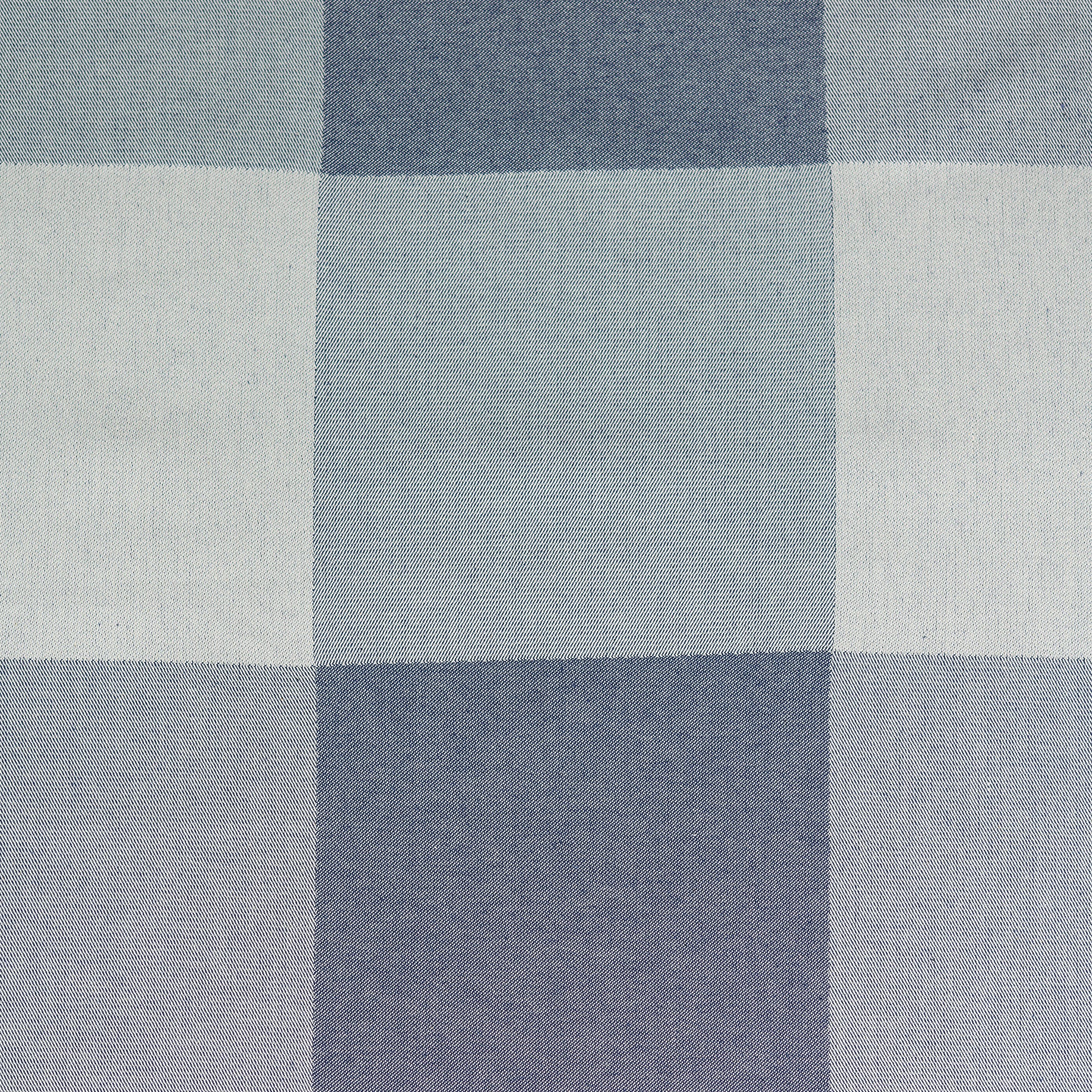 Large Woodhouse Check Cotton Fabric Navy