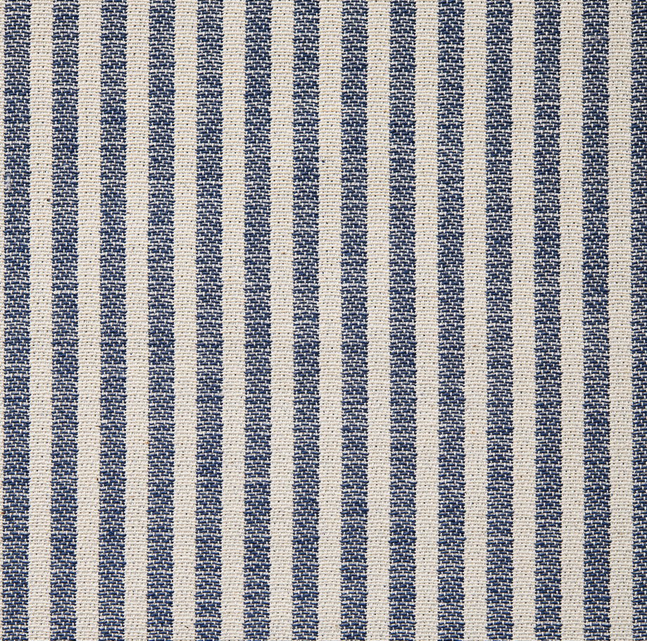 Harbour Stripe Cotton Fabric Navy sample