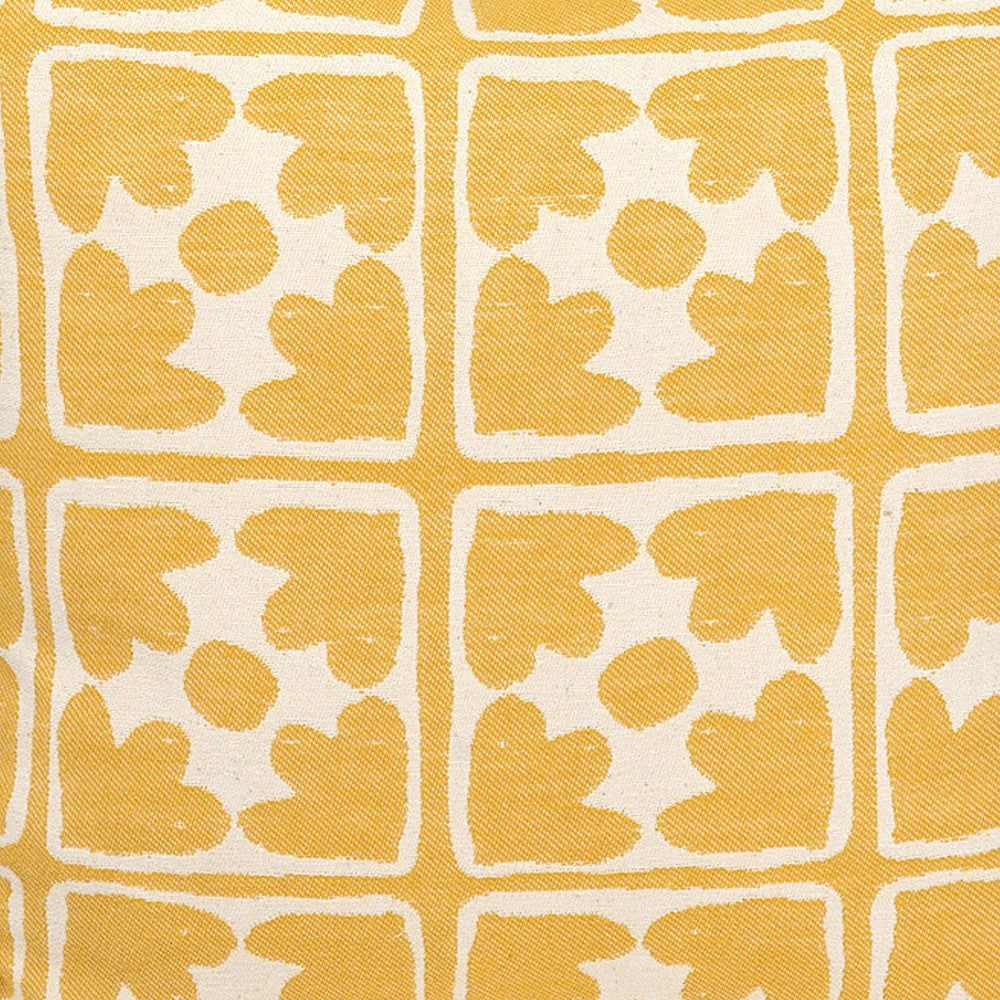 Bloom Cotton Archive Fabric Mustard - 1 roll of 4.7m