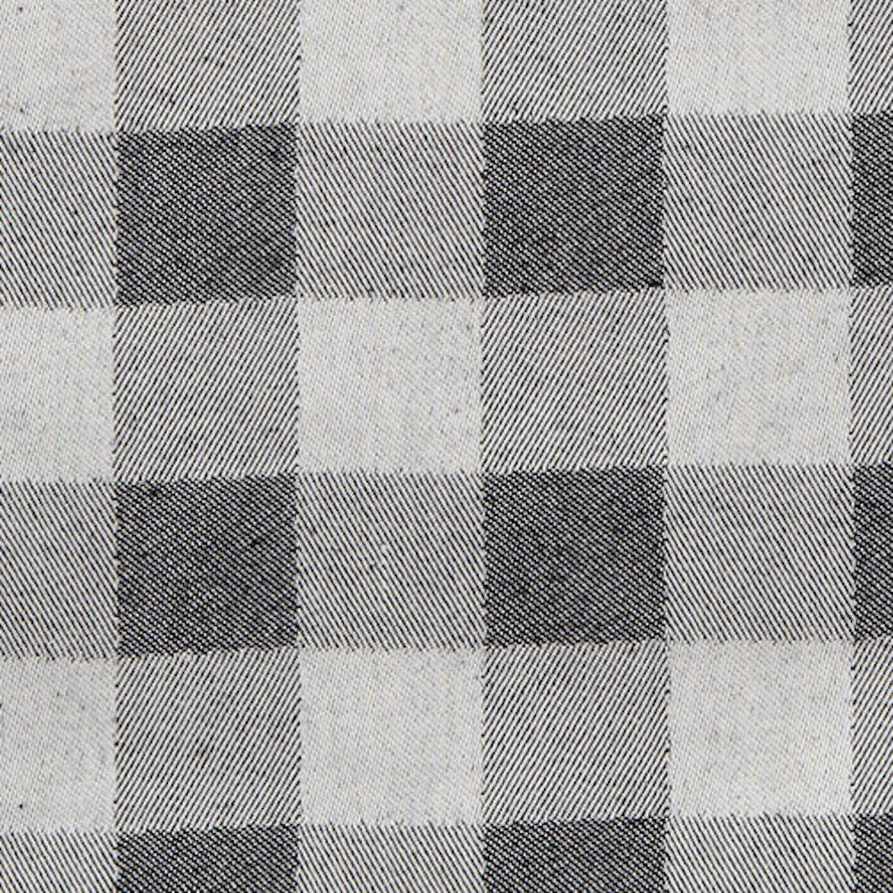 Woodhouse Check Cotton Fabric Black sample