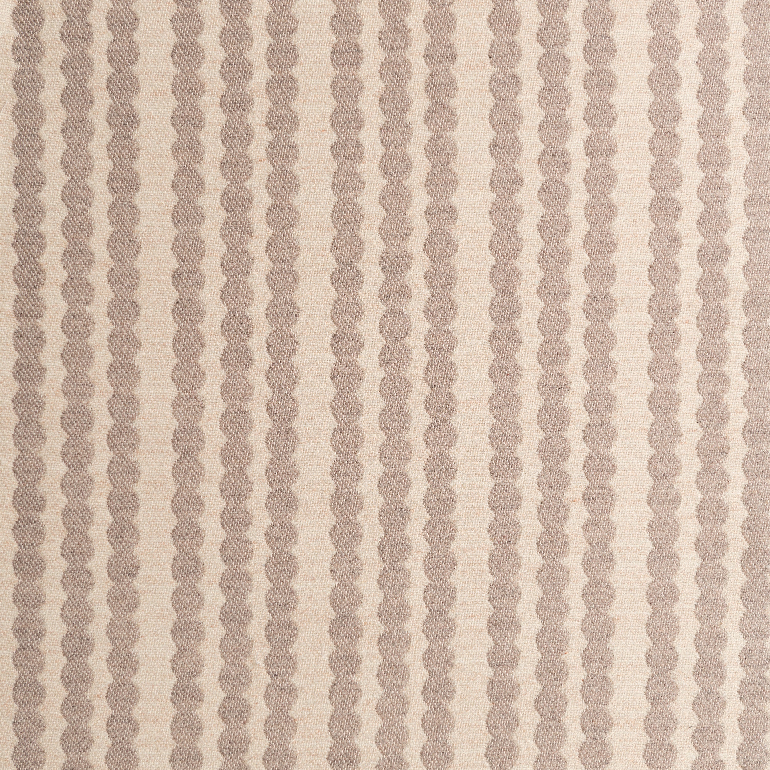 Scallop Stripe Merino Wool Fabric Mushroom sample